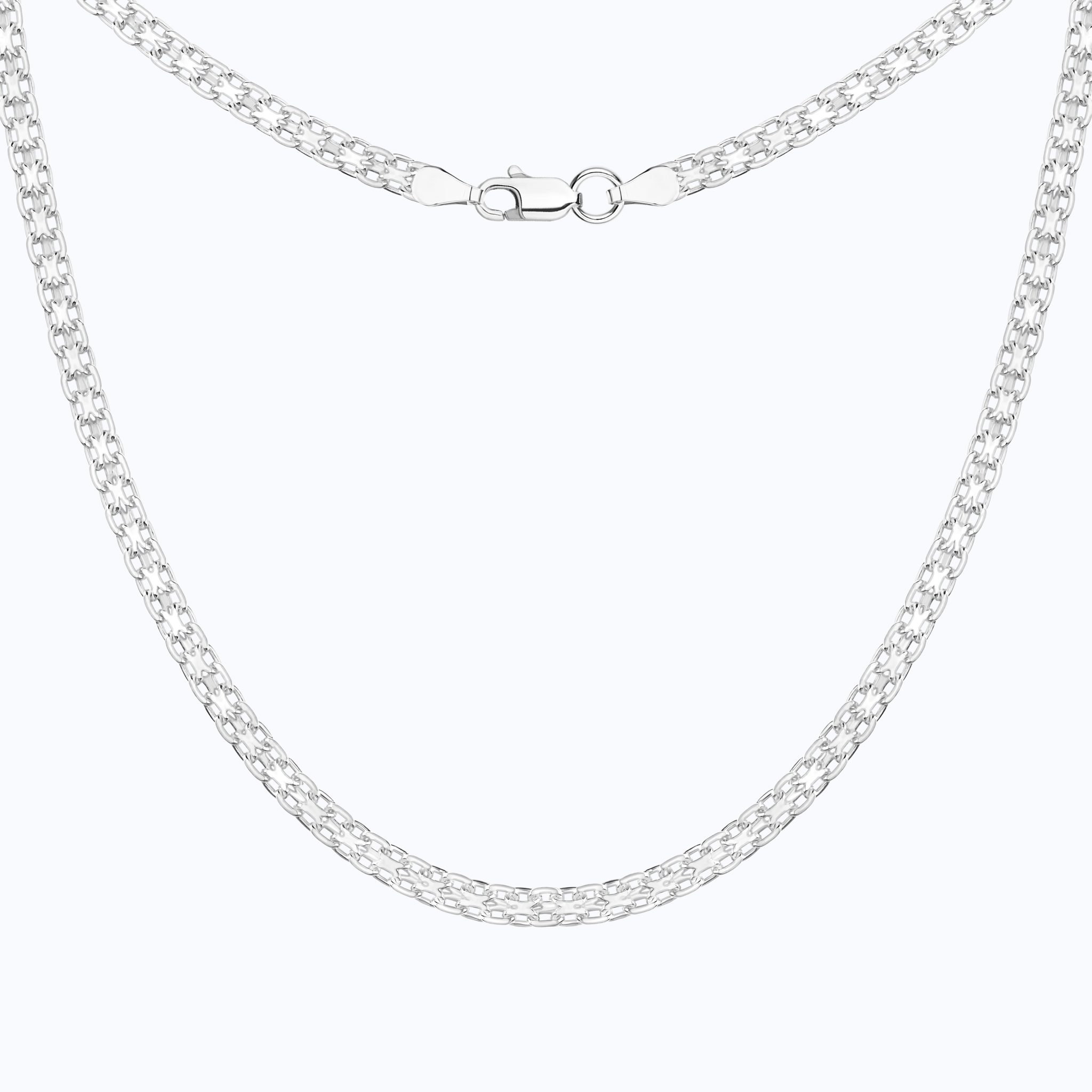 Ланцюжок Бісмарк Б-60 срібло Ланцюжок Бісмарк зі срібла 925 проби, товщина 3,5 мм застібка карабін ZARUTSKY